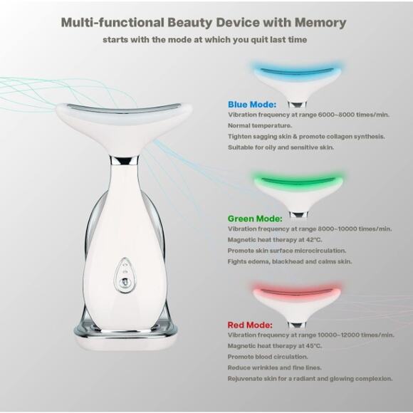 VRAIKO LILY Neck & Face Beauty Massager. NWB - Picture 2 of 8